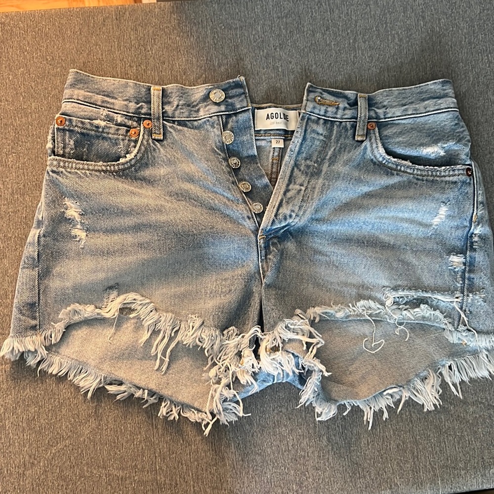 Agolde denim shorts